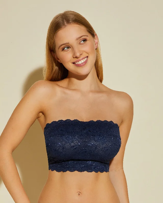 floral pattern women lace bra for a feminine touchCurvy Flirtie Bandeau BH
