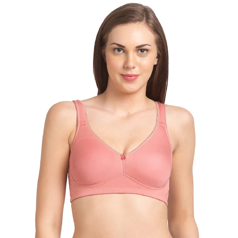 Underwire embroidered seamless wired bras for eleganceSoch 3 - Minimizer Bra Peach Underwire embroidered seamless wired bras for eleganceSoch 3 - Minimizer Bra Peach