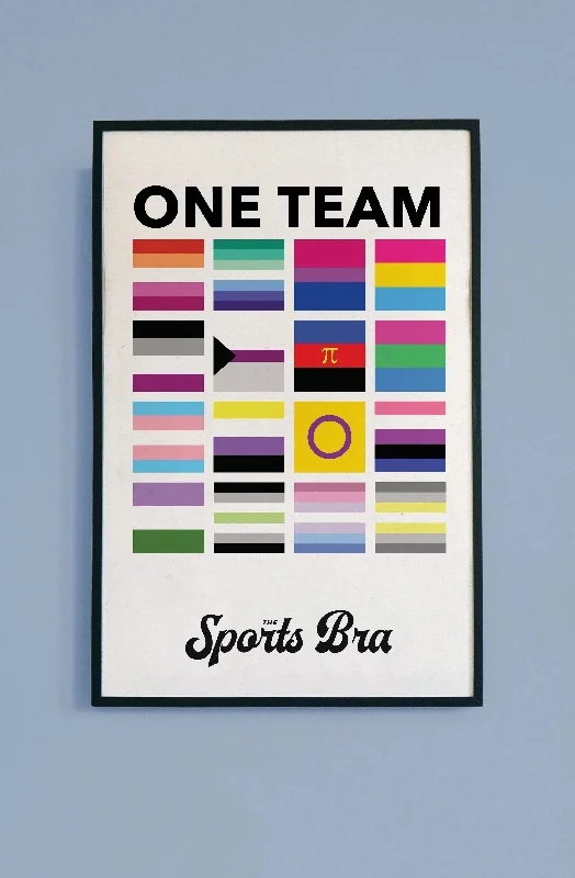 sequined women sport bra for a sparkly effect"One Team" Limited Edition Poster