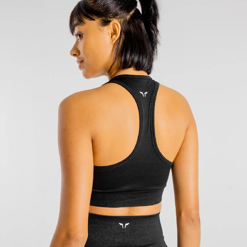 white women sport bra for a clean lookPrimal Bra - Onyx