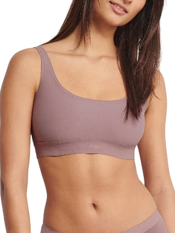 Molded cup underwire wired bras for a natural shape​EVER Ease Top - Foggy Mauve