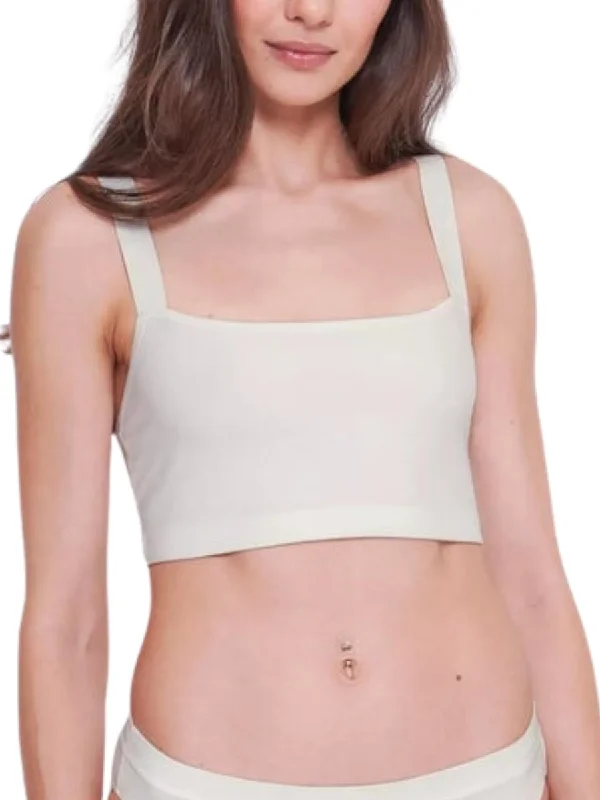 Sports underwire wired bras for high - impact activities​GO Casual Top - Silk White