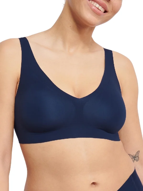 Underwire nursing sports wired bras for active moms​ZERO Feel 2.0 Bralette - Navy