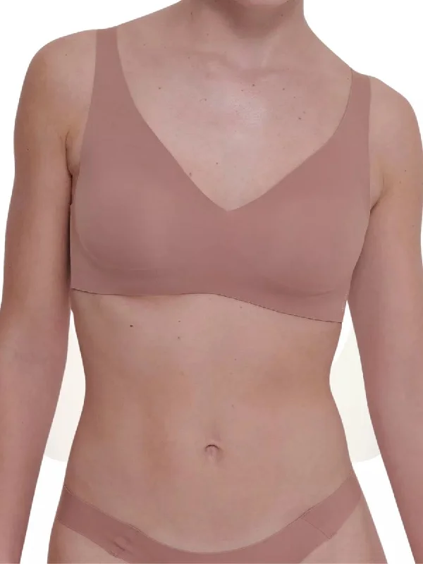 Printed underwire wired bras with floral patterns​ZERO Feel 2.0 Soft Bra - Cacao