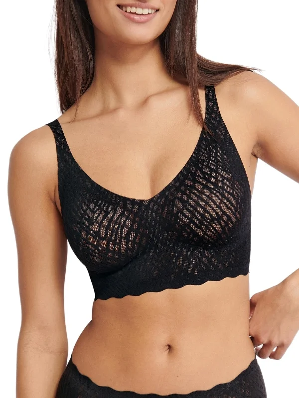 Underwire maternity wired bras for expectant mothersZERO Feel Bliss Bralette - Black Underwire maternity wired bras for expectant mothersZERO Feel Bliss Bralette - Black