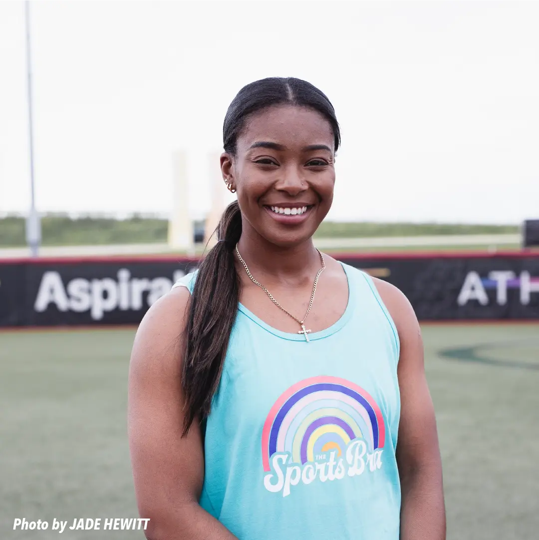 black women sport bra for a classic styleSignature Rainbow The Sports Bra Teal Tank