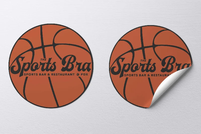 matching women sport bra and leggings setsThe Sports Bra Basketball Sticker