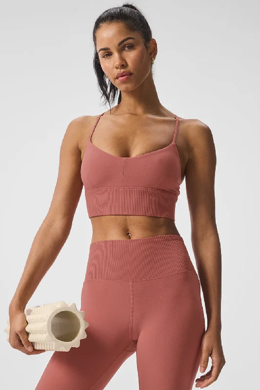 water - resistant women sport bra for water sportsAlosoft Lavish Bra - Soft Terracotta