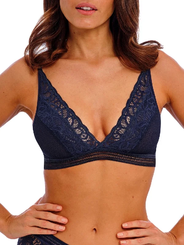 Underwire convertible sports wired bras for flexibility​Raffine Bralette - Ink