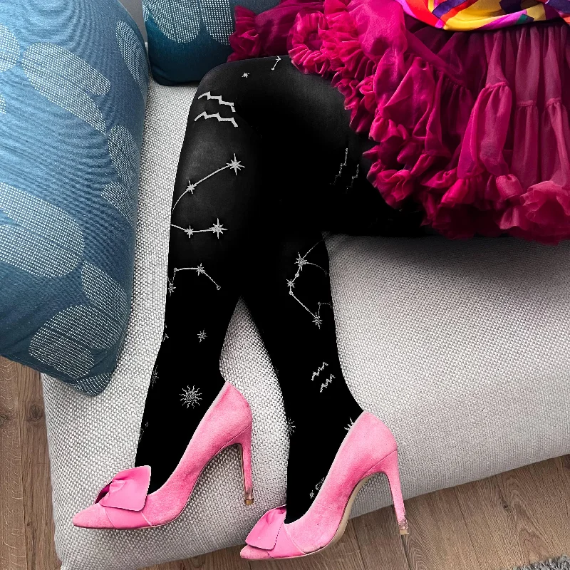 women tights for a New Year's Eve celebrationZodiac Tights - Aquarius