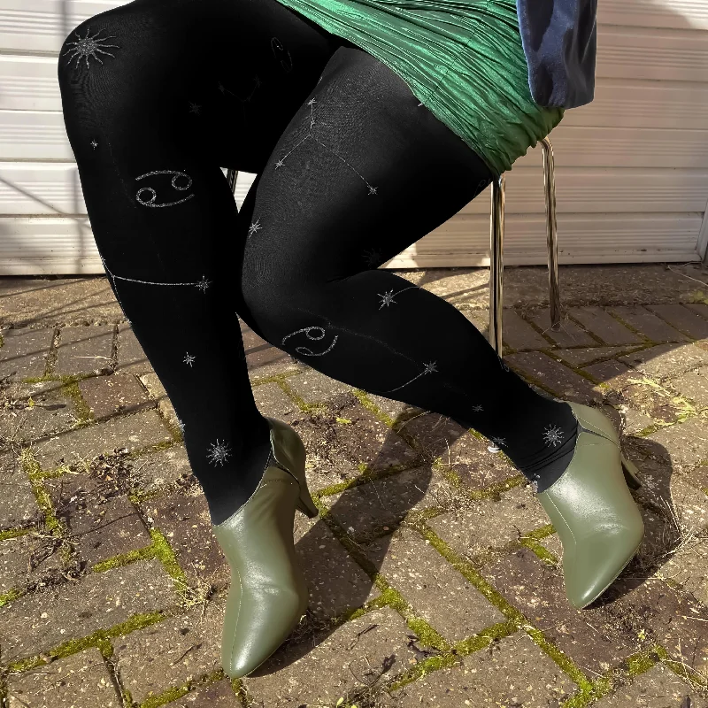 women tights for a winter wedding as a guestZodiac Tights - Cancer