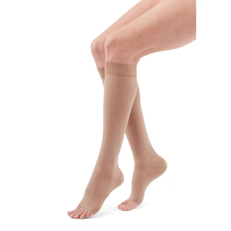 Rainbow - colored pride stockings​Duomed Advantage 15-20 mmHg Calf High, Open Toe