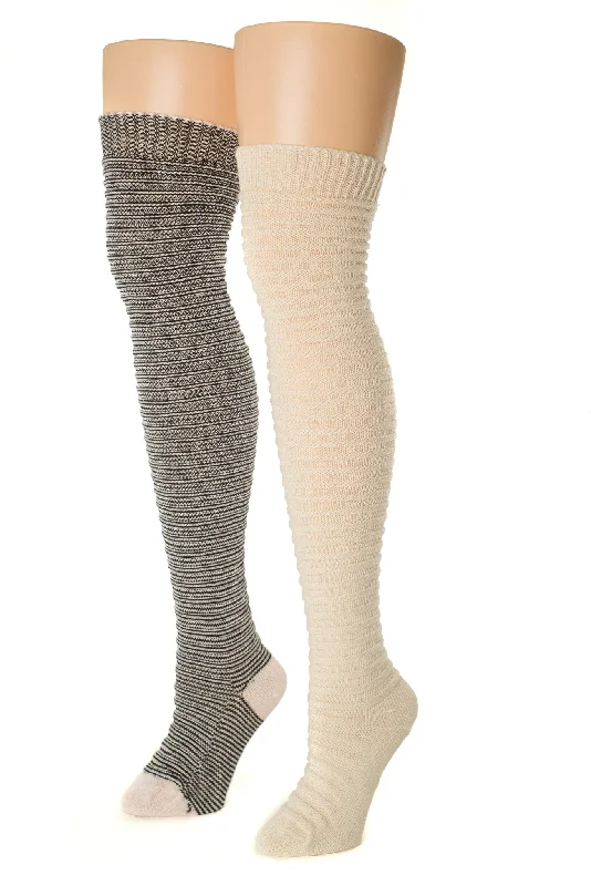 Ruffled - top knee - high stockings​Horizontal Ribbed / Banded Stockings