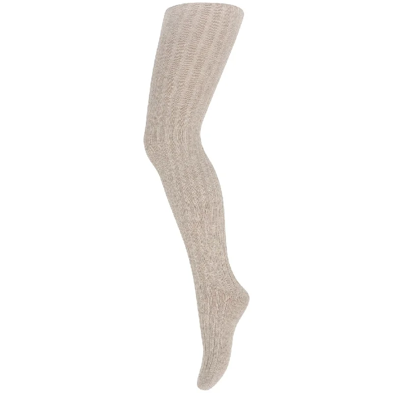 women tights for a ski vacation on the slopesMp Danmark Lenox Tights Beige Melange