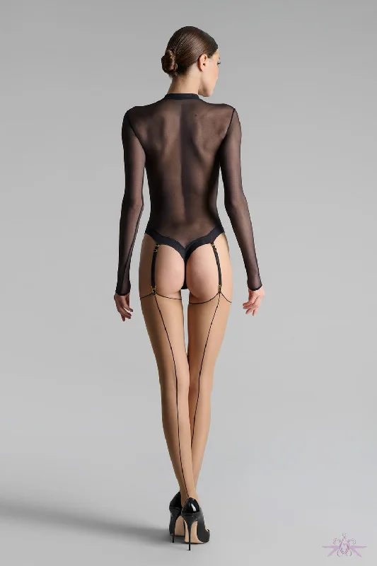 Cable - knit knee - high stockings​Maison Close Seamed Stockings