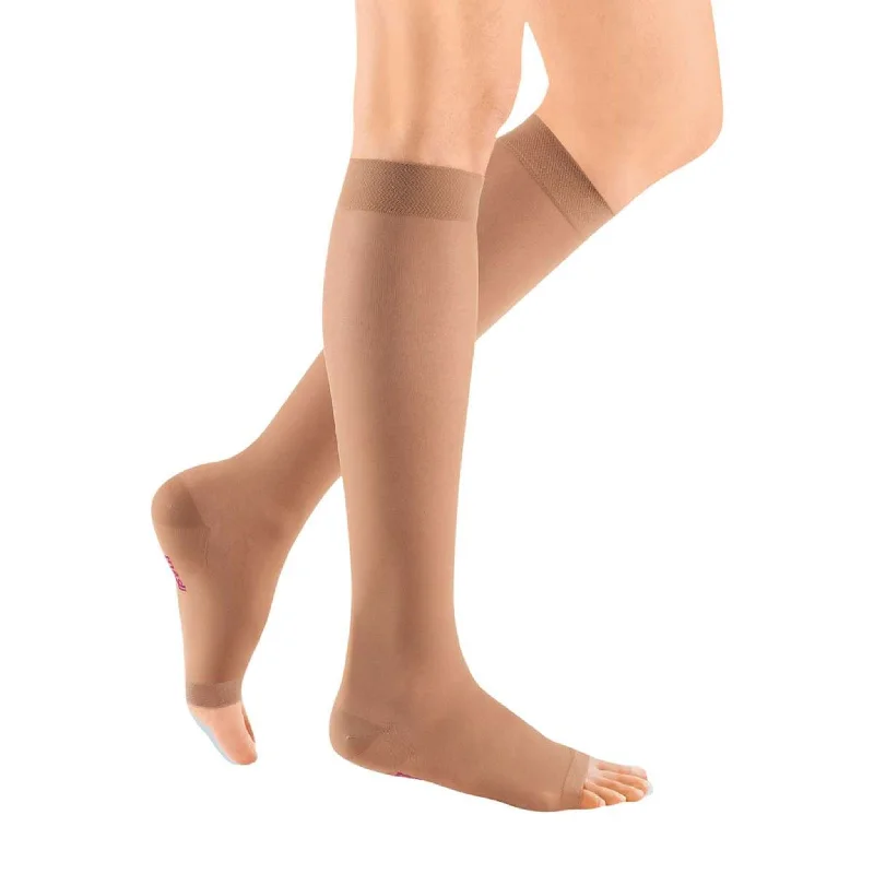 Tartan - print knee - high stockings​Mediven Sheer & Soft 30-40 mmHg Calf High, Open Toe