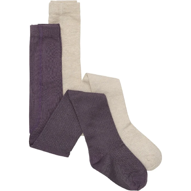 petite women tights with the right lengthMinymo Black Plum 2-Pack Tights