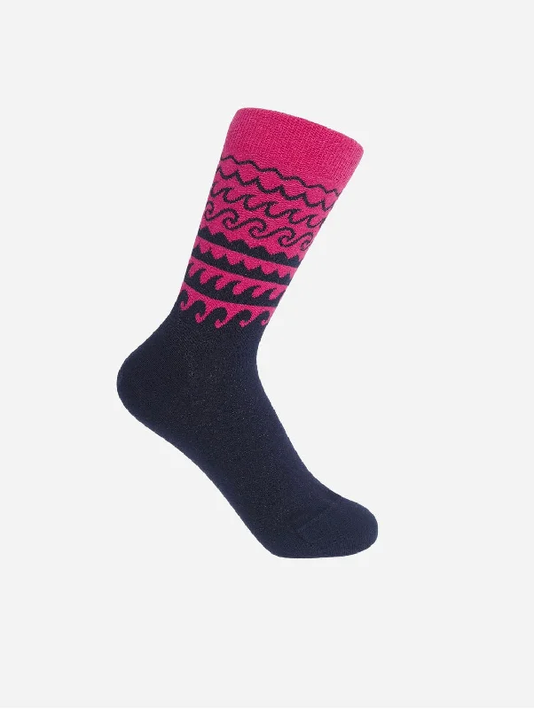 metallic - finish women tights for a glamorous lookWave Women's Organic Cotton Socks | Pink metallic - finish women tights for a glamorous lookWave Women's Organic Cotton Socks | Pink