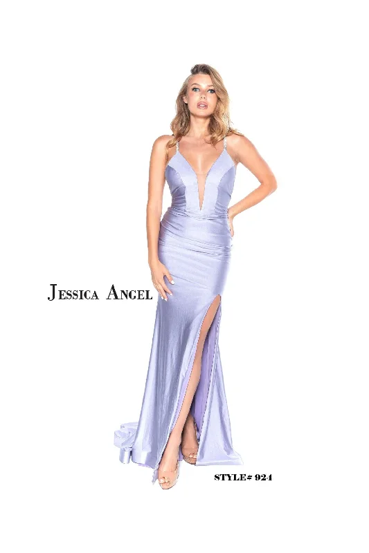 Jessica Angel Formal Spaghetti Strap Long Gown 924