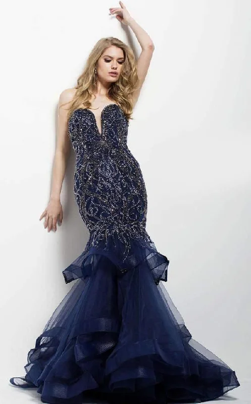 Jovani 31551 Strapless Long Formal Prom Dress