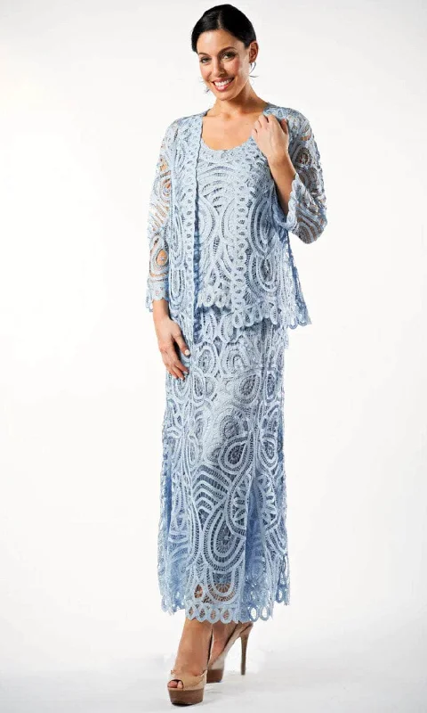 Soulmates D7051 - Three Piece Paisley Jacket Tank And Skirt Set