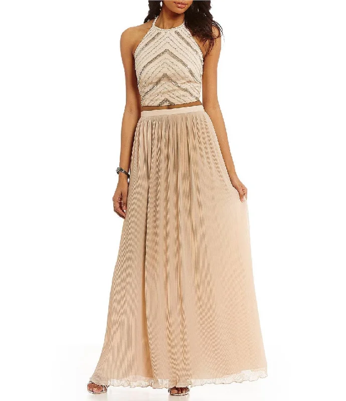 Aidan Mattox - Halter Neck Two-Piece Long Dress MN1E200716