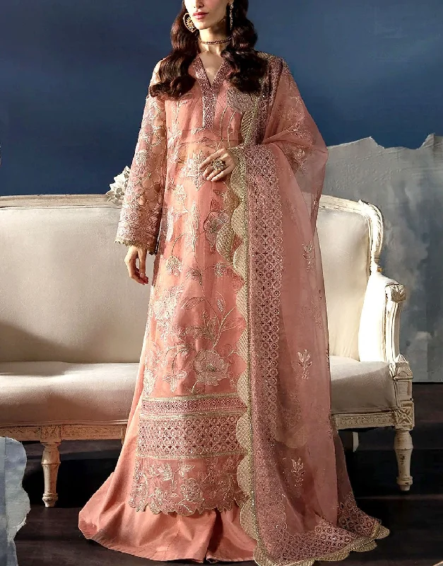 Luxury Embroidered Organza Wedding Dress with Silk Trouser (DZ17544)