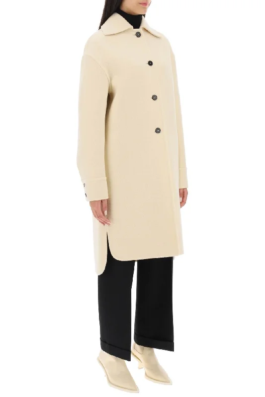 Jil Sander Deconstructed Coat In Virgin Wool