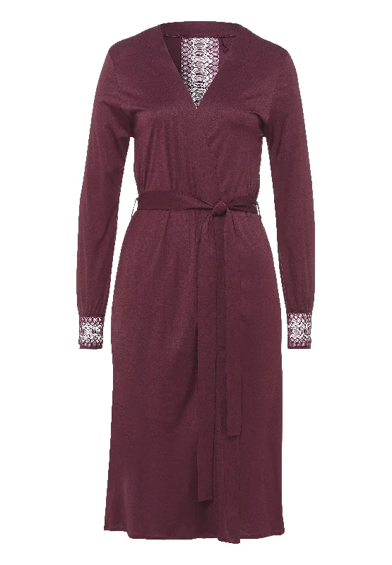 women robes with a color - blocking effectAmanda Robe | Plum 76639-1763
