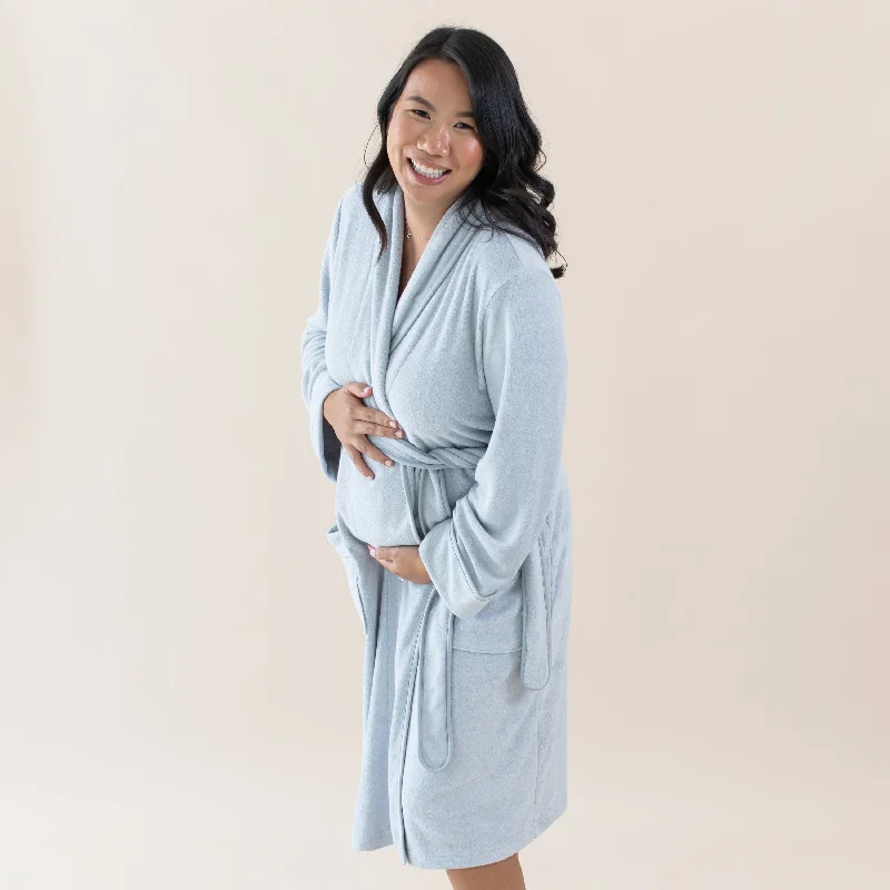 hypoallergenic women robes for sensitive skinAdult Robe in Storm