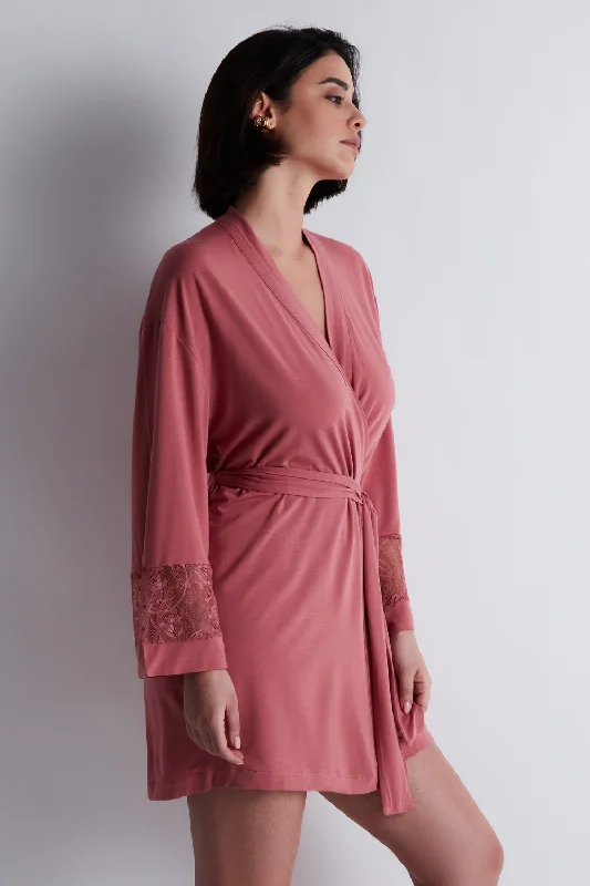 women robes made of luxurious silkLazy Days Kimono Rosewood