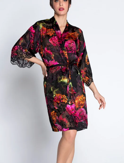 women robes for a girls' slumber partyLise Charmel Floraision Passion Robe