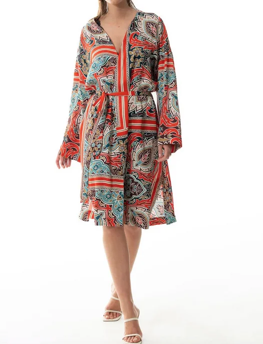 modern - designed women robes for a contemporary lookMey Scarlet Kimono