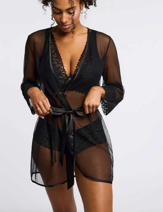 plus size women robes for a perfect fitMontelle Lacy Coverup