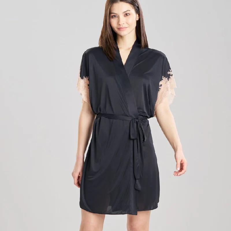 women robes with a patchwork design for uniquenessNatori Enchant 36" Wrap in Black/Cafe T74012 women robes with a patchwork design for uniquenessNatori Enchant 36" Wrap in Black/Cafe T74012