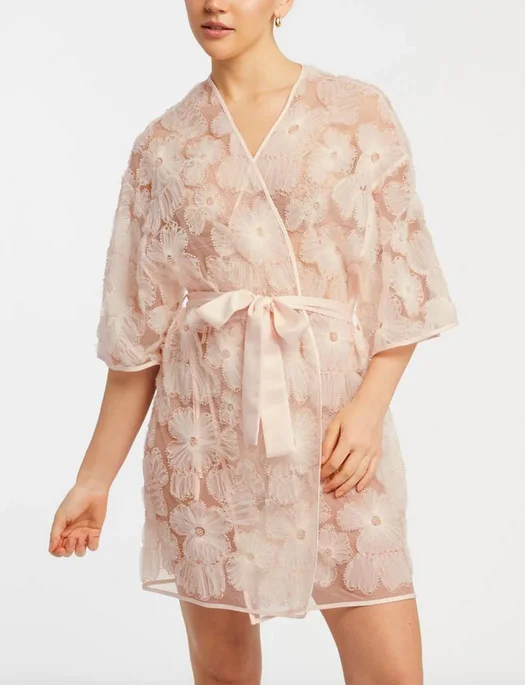 women robes with a patchwork design for uniquenessRya Collection Cypress Coverup