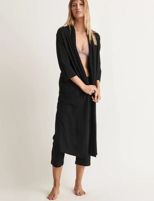 hypoallergenic women robes for sensitive skinSkin Carina Maxi Robe