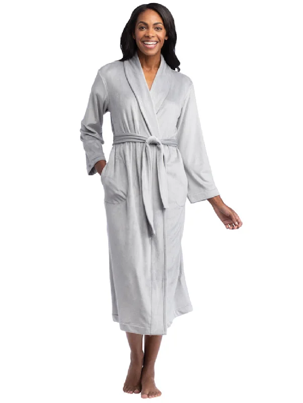 long - length women robes for full coverageSofties Feather Velour Robe