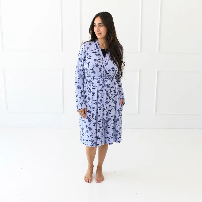 women robes for a romantic evening inWomen's Lounge Robe in Petunia