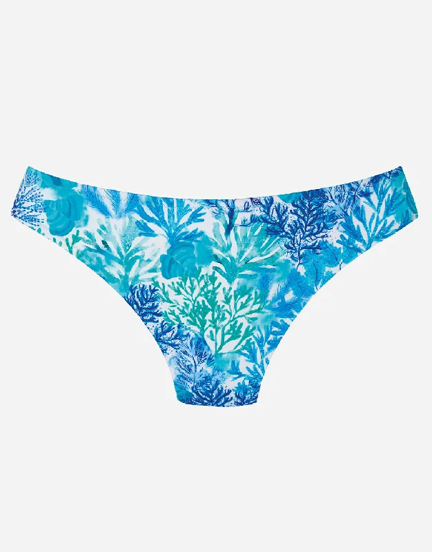 Coral Hipster Bikini Pant - Turquoise