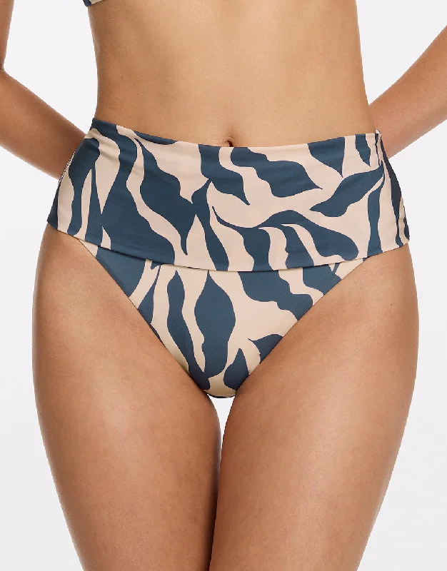 Sereno Fold Bikini Pant - Steel Blue